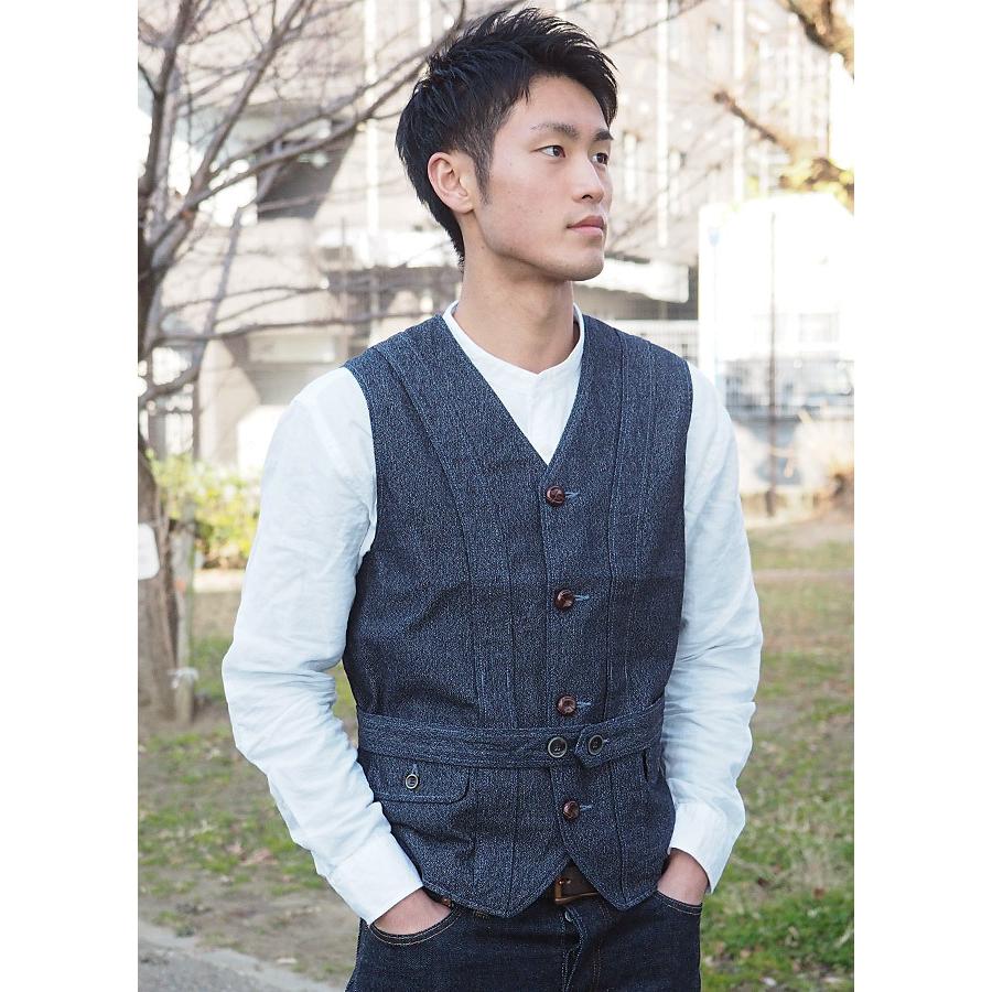graphzero（グラフゼロ） ノーフォーク ベスト インディゴ メンズ