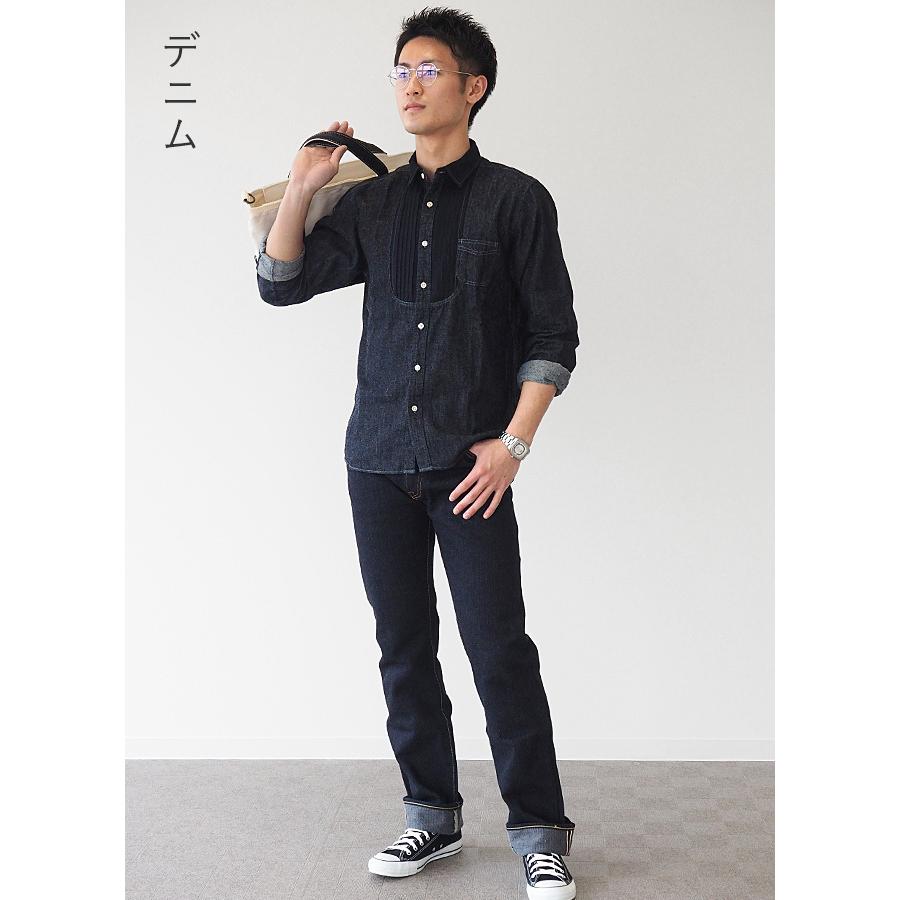 graphzero（グラフゼロ） プリ―テッド ドレスシャツ 長袖 メンズ