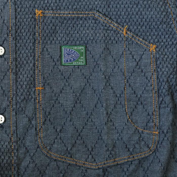 graphzero（グラフゼロ） スタンダード ボタンダウン 長袖シャツ 刺子