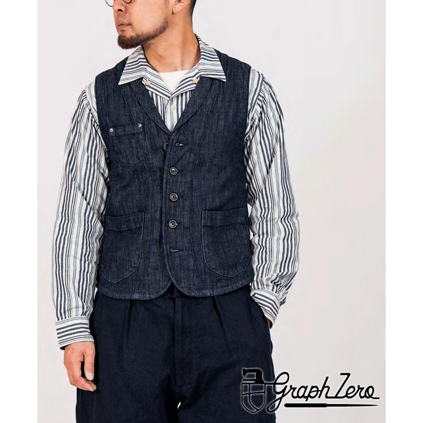 graphzero graphzero(グラフゼロ) ショールカラーベスト 10oz graphzero graphzero(グラフゼロ) ショールカラーベスト 10oz