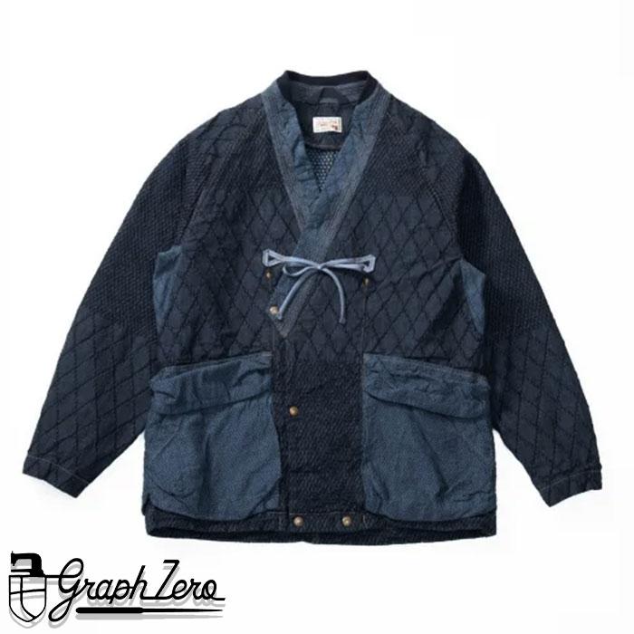 graphzero（グラフゼロ） 作務衣 ジャケット 剣道デニム 11oz ブルー