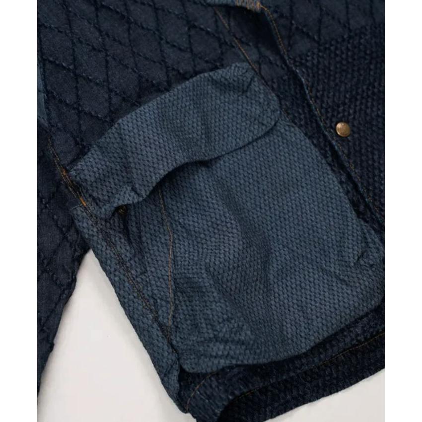 graphzero（グラフゼロ） 作務衣 ジャケット 剣道デニム 11oz ブルー