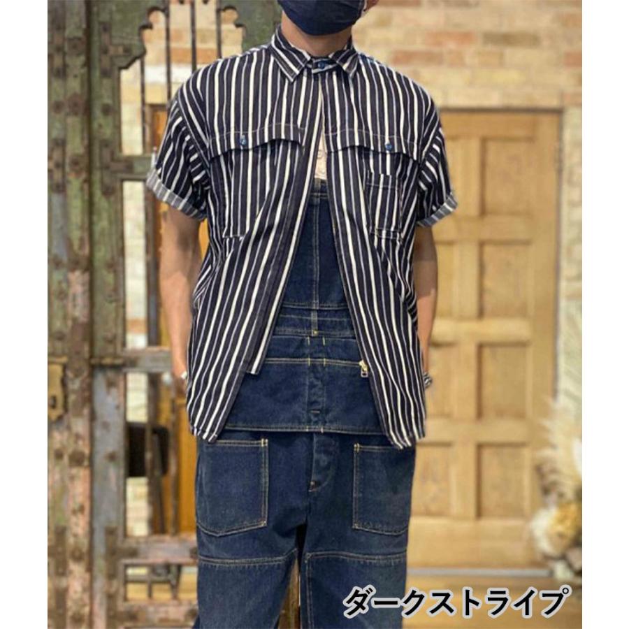 graphzero（グラフゼロ） フィッシング ZIPS/Sシャツ ダークストライプ