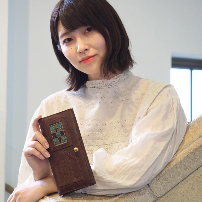 glart (グラート) ステンドグラス アンティークドア ロングウォレット