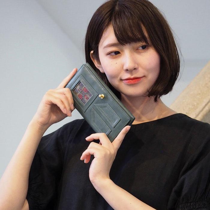 glart (グラート) ステンドグラス アンティークドア ロングウォレット