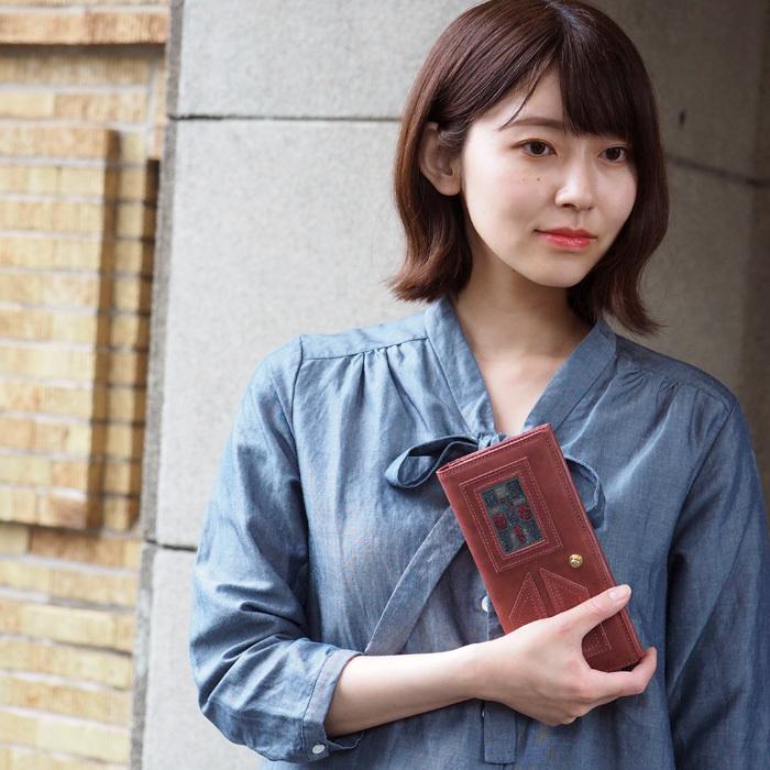 glart (グラート) ステンドグラス アンティークドア ロングウォレット