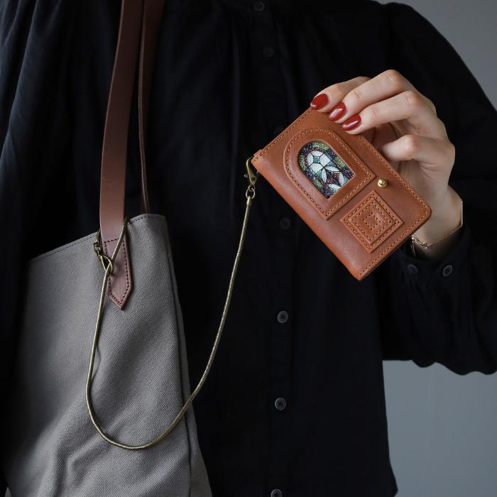 glart (グラート) パスケース ステンドグラス アンティークドア