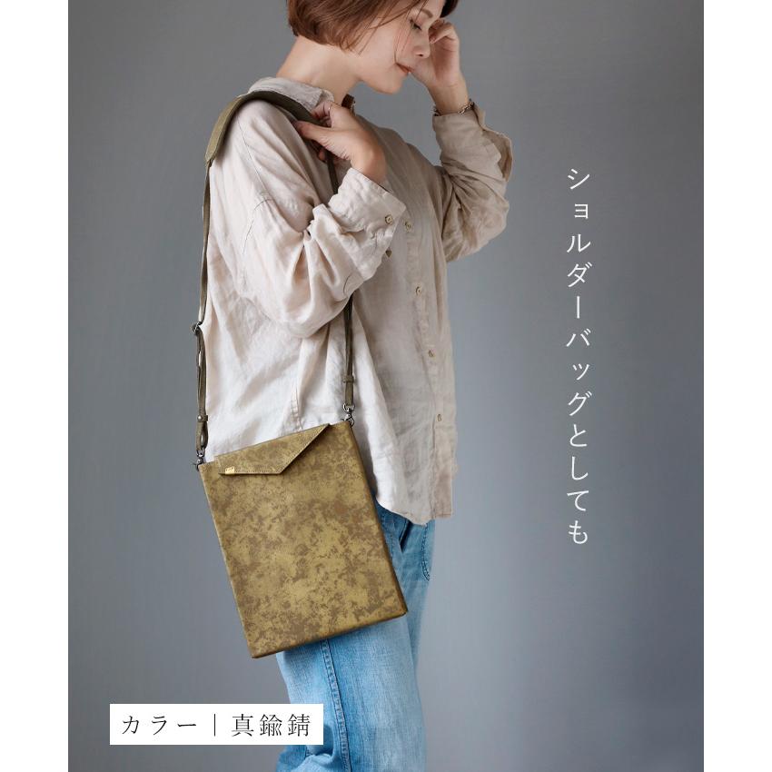 keu(ケウ) 錆エイジングレザー スキニーケース バッグ L 11.5inch