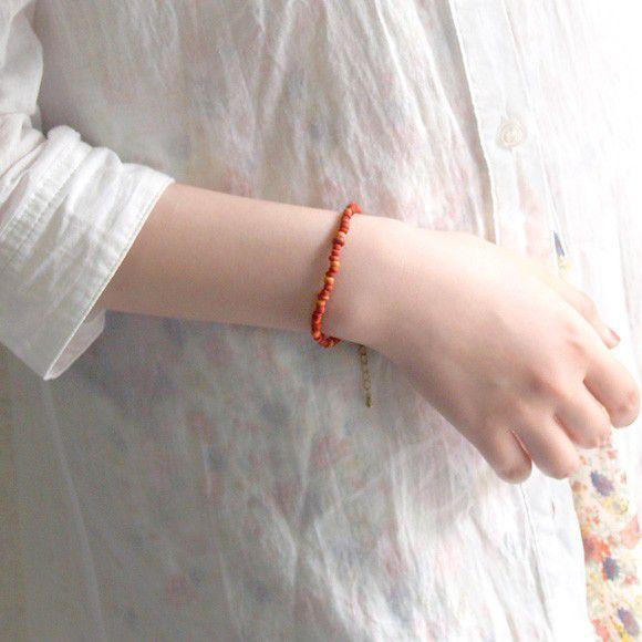5色から選べます】haru nomura 草木染め作家・野村春花 ウッドビーズ