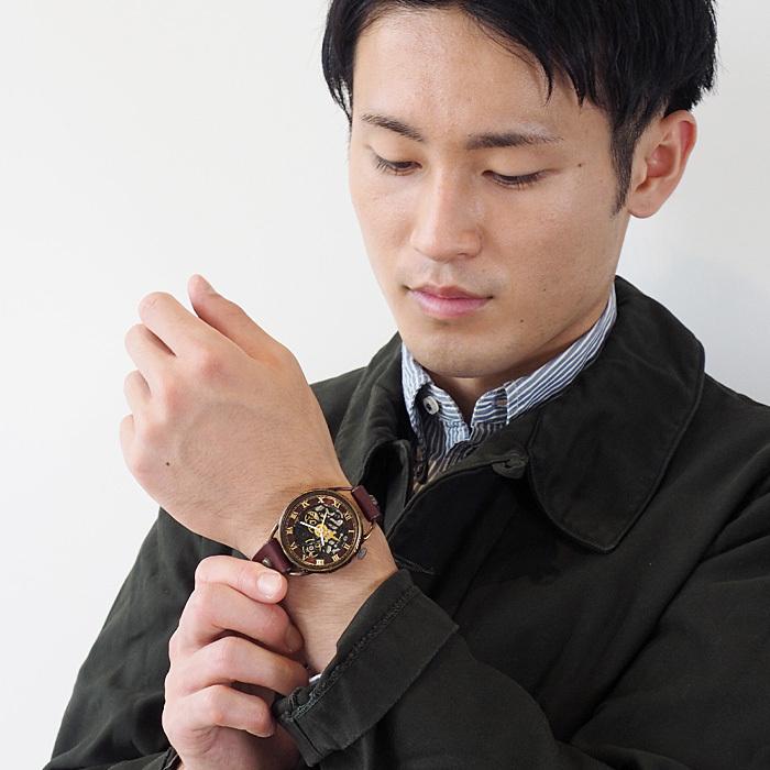 キノ KINO(キノ) 手作り腕時計 自動巻き 裏スケルトン キノ KINO(キノ) 手作り腕時計 自動巻き 裏スケルトン