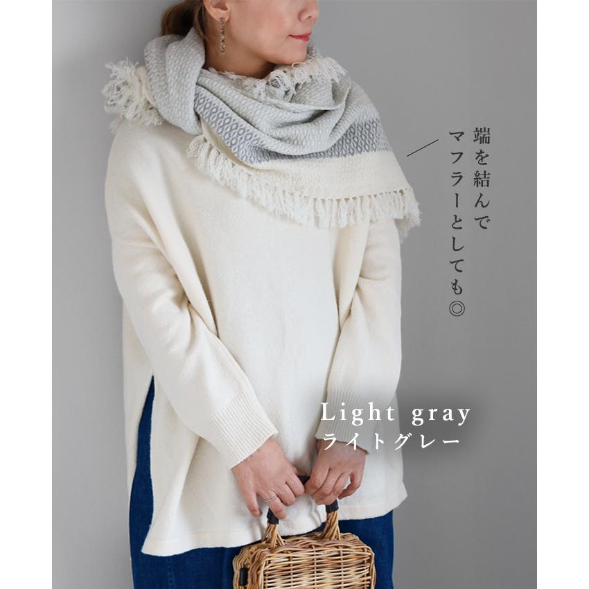 kobooriza 工房織座 KAWARI ウール ブランケット ショール グラス