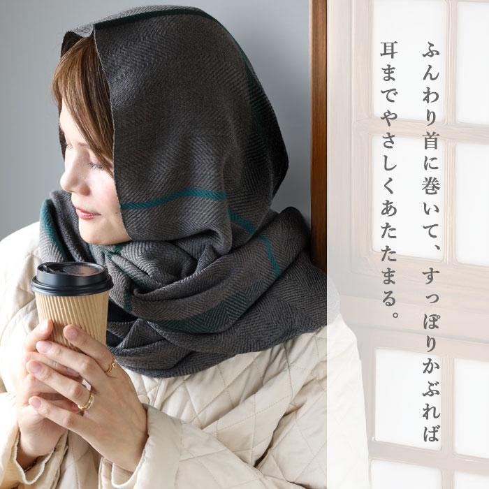 工房織座（kobo oriza） AYA ウール ショール ウィンドウペーン