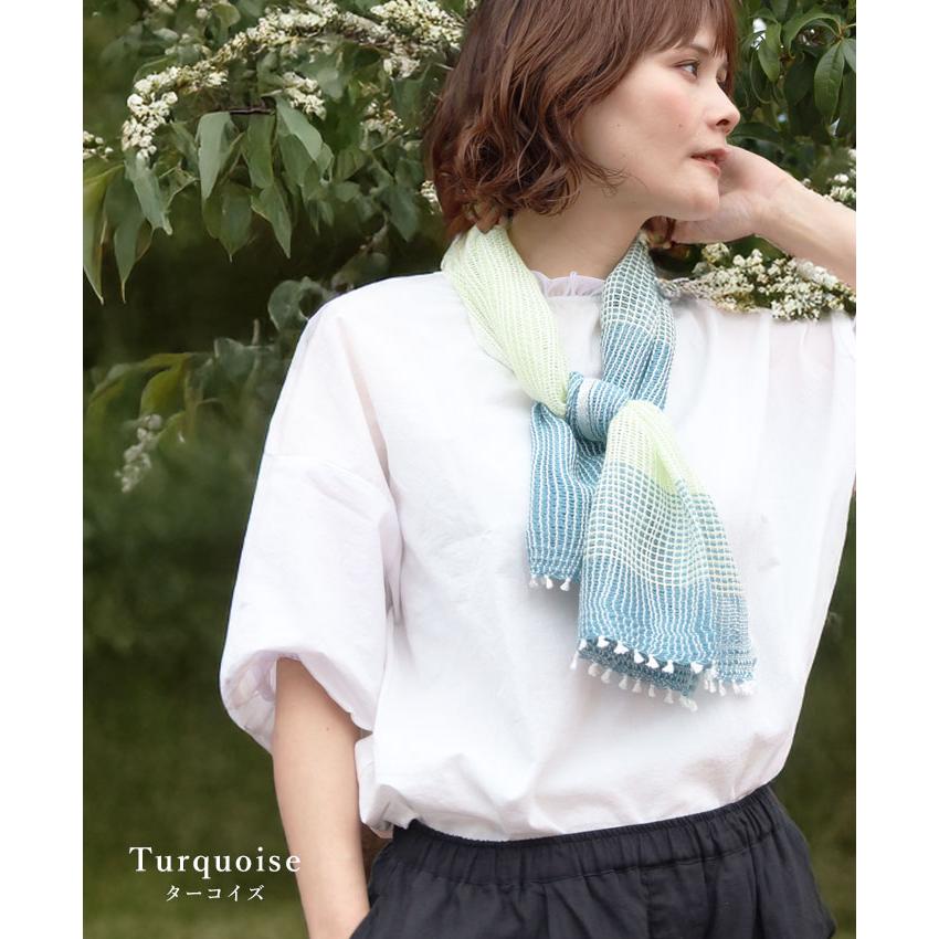 工房織座（kobo oriza） YURAGI シルクコットン ショート マフラー