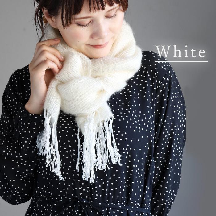 kobooriza 工房織座 モヘヤ シルク ストール よろけ織り レディース