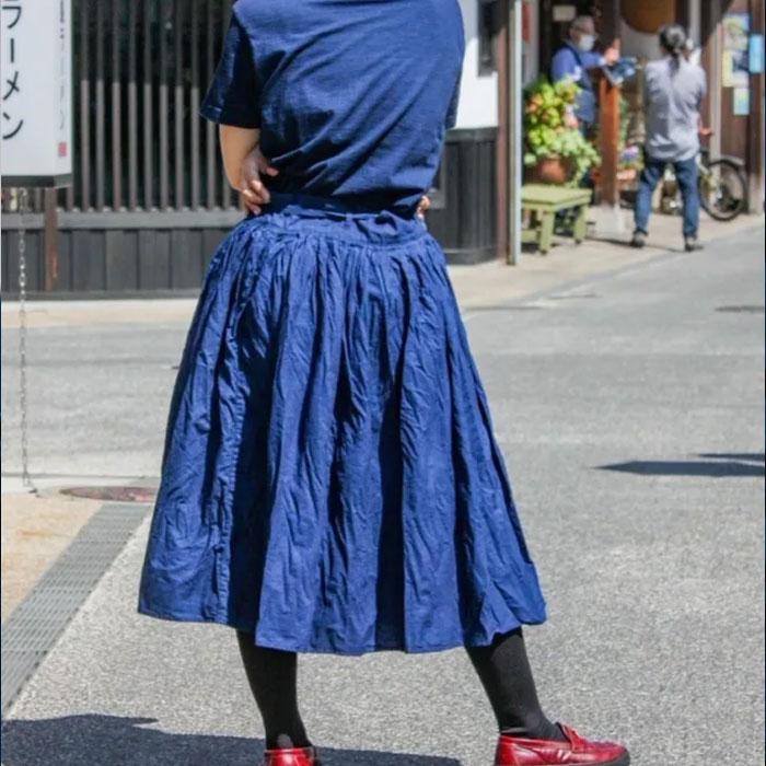 graphzero（グラフゼロ）デニムスカート graphzero（グラフゼロ） ファーマーズスカート 5オンスデニム