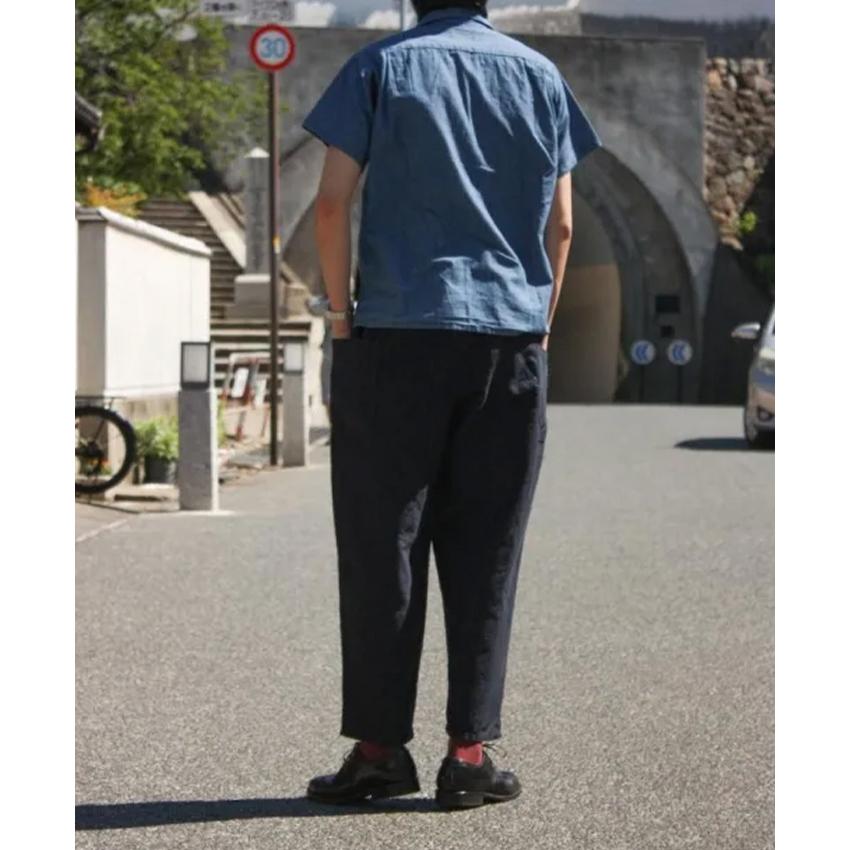 graphzero グラフゼロ タックギャザーパンツ 赤耳 デニムパンツ 児島 graphzero（グラフゼロ） タックギャザーパンツ アンカットコール