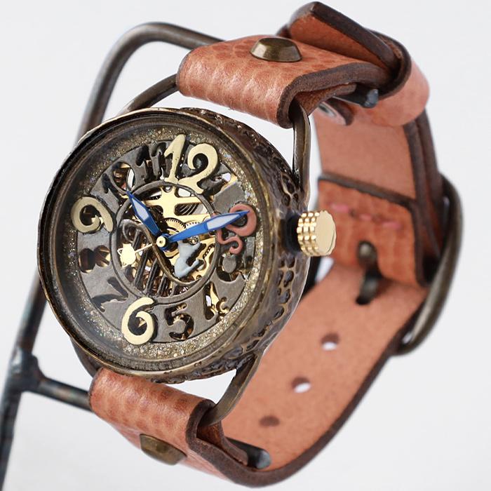 キノ KINO（キノ） 手作り腕時計 自動巻き 機械式 裏スケルトン