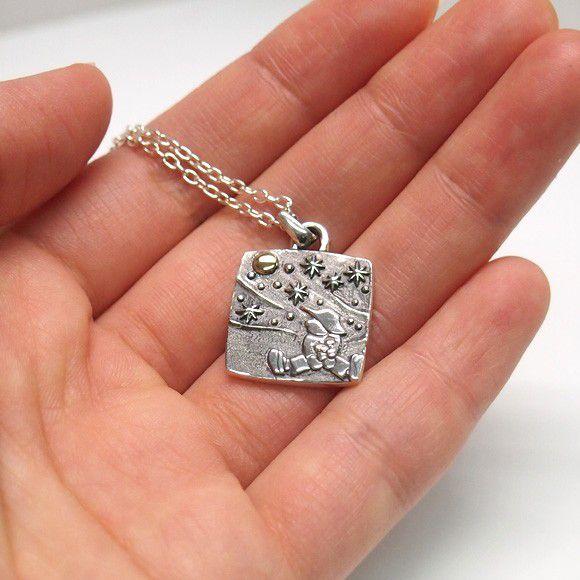 moge（モゲ） 手作りシルバーアクセサリー 同じ月を見てた―少年と月
