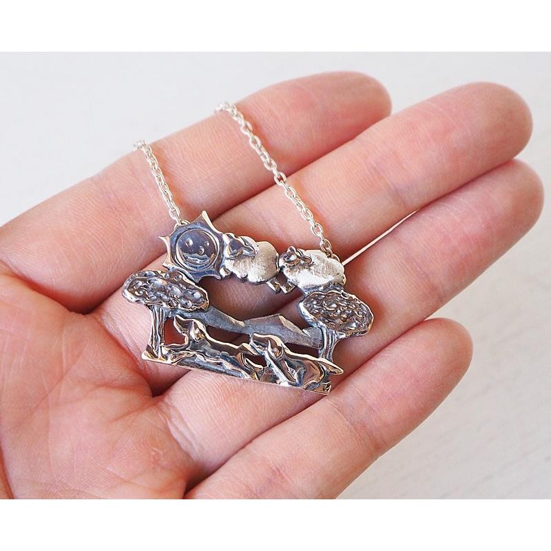 mocco シルバーネックレス　ハンドメイド mocco シルバーネックレス ハンドメイド