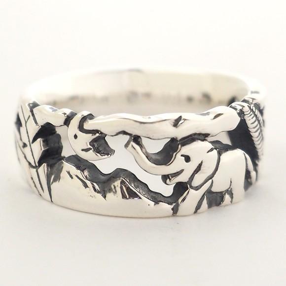 moge（モゲ） 手作りシルバーアクセサリー 昨日見た夢 ―ゾウ― シルバー