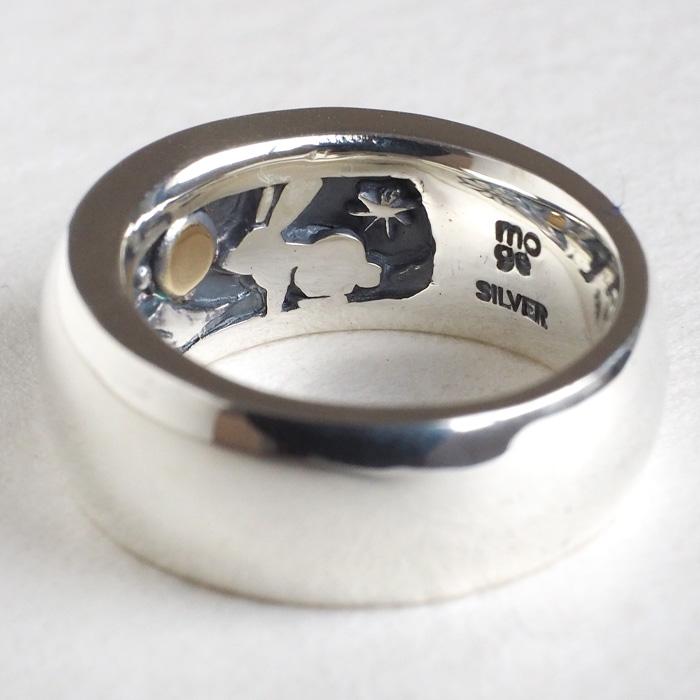 moge(モゲ) シルバーアクセサリー 同じ月を見てた―ウサギ― シルバー