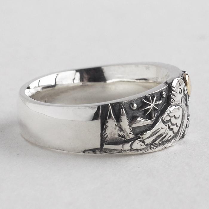 moge（モゲ） 手作りシルバーアクセサリー あの空の下−セキセイインコ