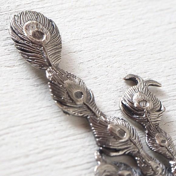 marship(マーシップ) クジャクのブローチ シルバー /ピンバッチ/鳥