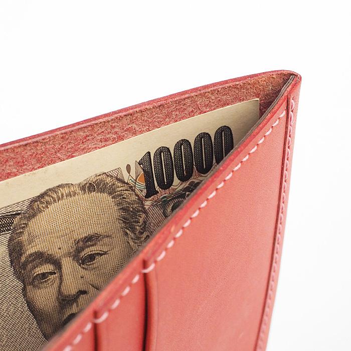 TSUKIKUSA (ツキクサ) コンパクト二つ折り財布 (小銭入れなし) Aoi