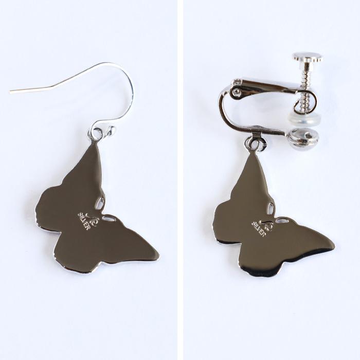 【コラボ/希少！/極美品】バカラ イヤリング 両耳 シルバー 925 ブルー 薔薇のチェーンイヤリング【両耳/青】/ kuro_kawaE (クロ カワイー