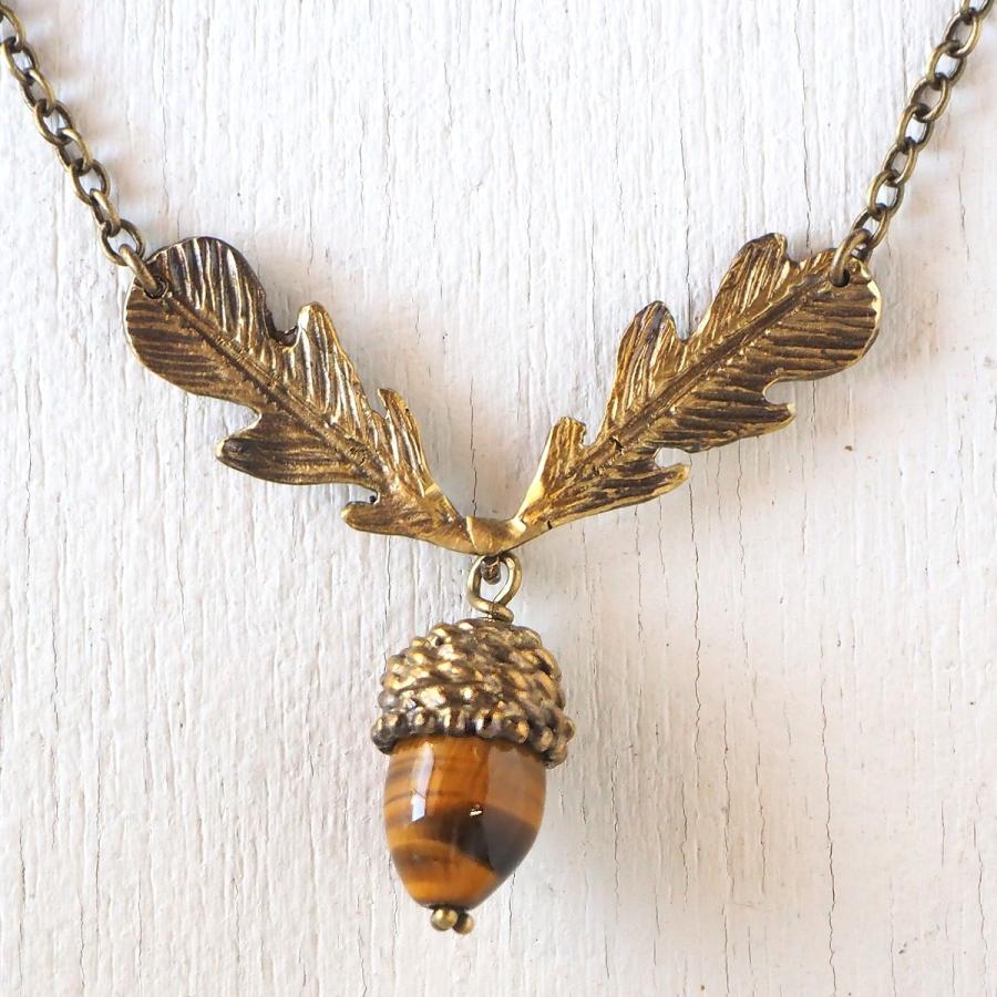 sasakihitomi(ササキヒトミ) どんぐりネックレス Sサイズ 真鍮