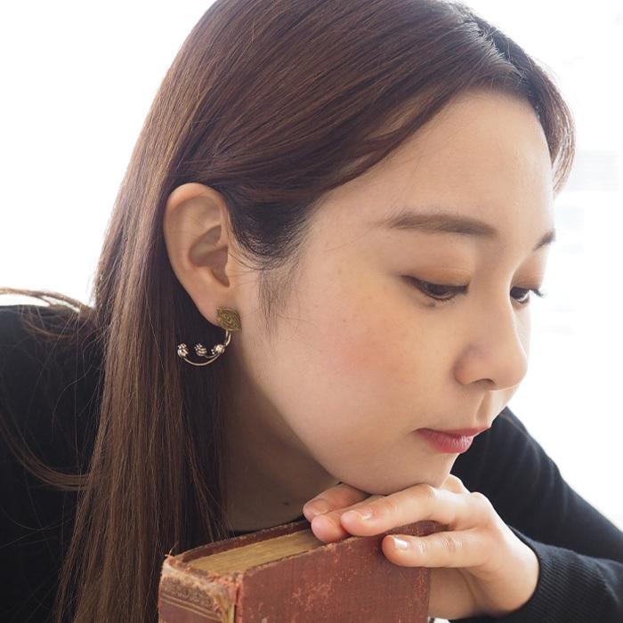 sasakihitomi アクセサリー作家・佐々木ひとみ すずらん ピアス 真鍮
