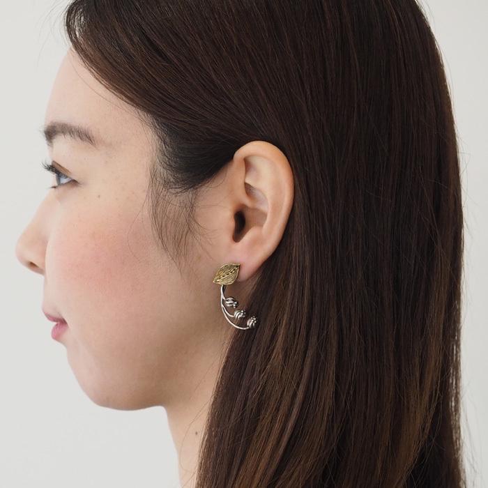 sasakihitomi アクセサリー作家・佐々木ひとみ すずらん ピアス 真鍮
