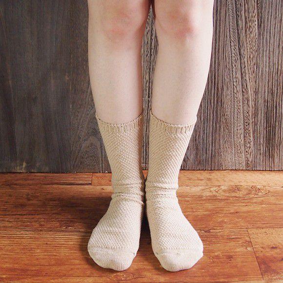 ORGANIC GARDEN（オーガニックガーデン） 鹿の子編みソックス