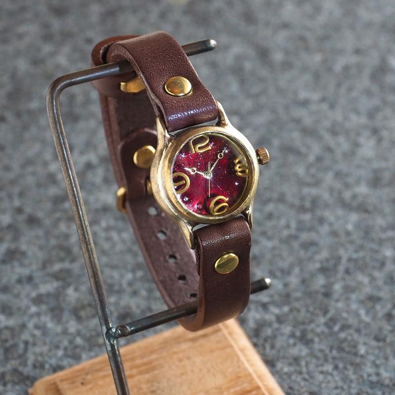 手作り腕時計 ハンドメイド 渡辺工房 Lady On Time B クリアレッド文字盤 レディース レトロ 赤 綺麗 Nw 305b Rd クラフトカフェ ヤフー店 通販 Yahoo ショッピング