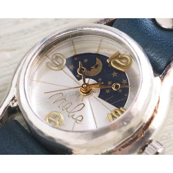 手作り腕時計 ハンドメイド 渡辺工房 レディースシルバー 真鍮数字