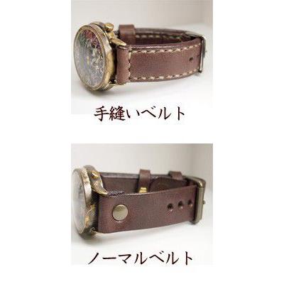 手作り腕時計 ハンドメイド 渡辺工房 自動巻き 裏スケルトン ジャンボ