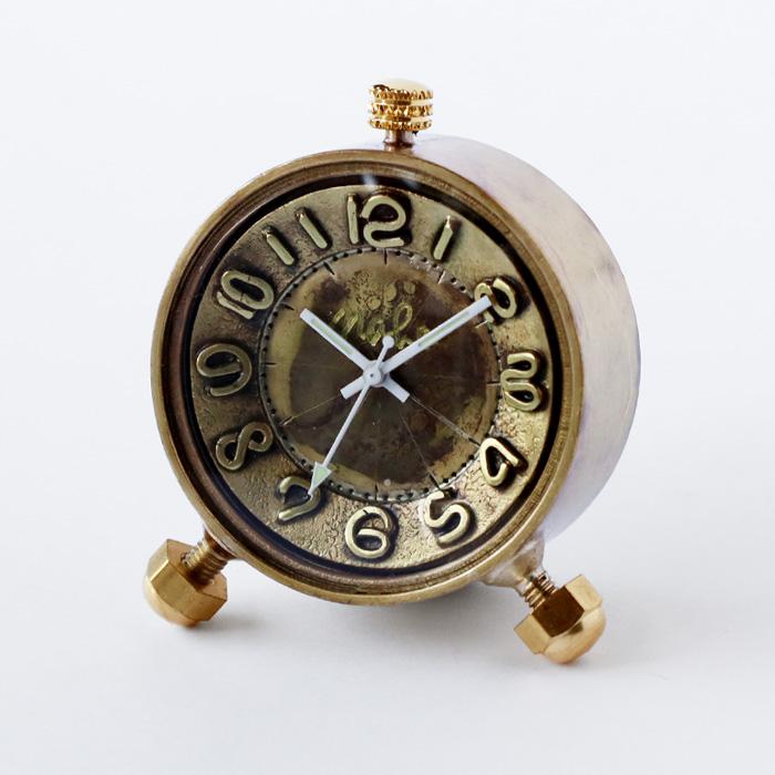 渡辺工房 手作り置き時計 “Brass Clock 35mm” クォーツ アラビア数字