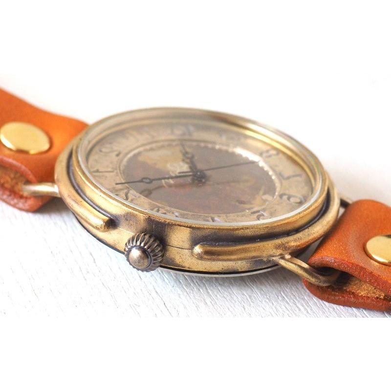 手作り腕時計 ハンドメイド 渡辺工房 ジャンボブラス GIGANT-B-Rev 逆