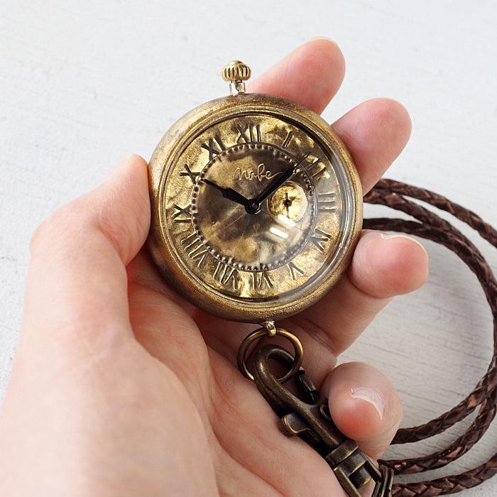 渡辺工房 手作り懐中時計 “Armor-MEGA懐中-SS” 甲丸ケース 44mm