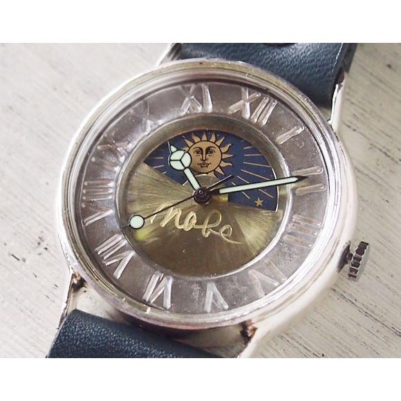 手作り腕時計 ハンドメイド 渡辺工房 J.S.SUN&MOON ジャンボシルバー