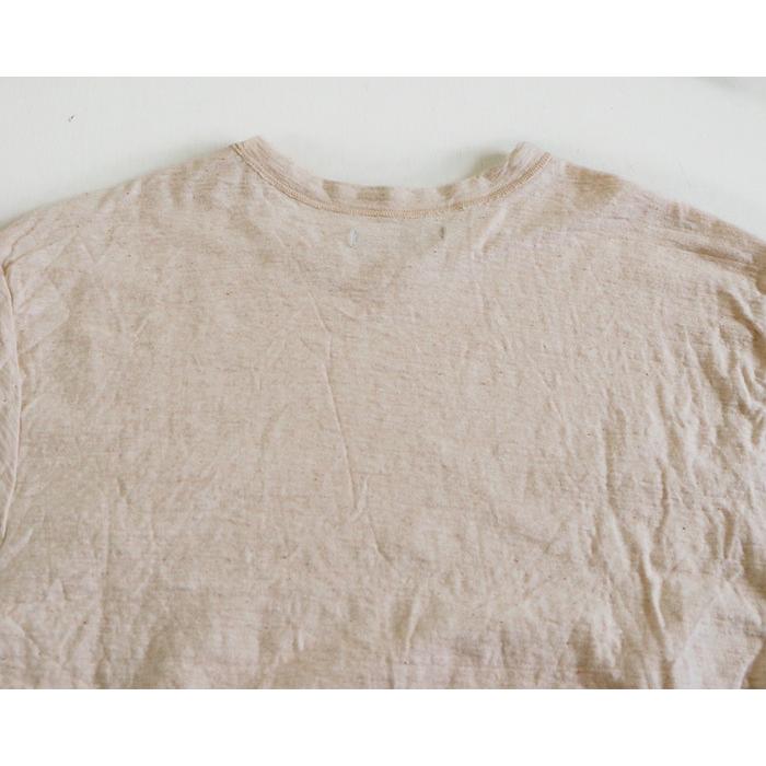 手染メ屋 吊り編み天竺 オーガニックコットン Tシャツ 半袖 染め無し
