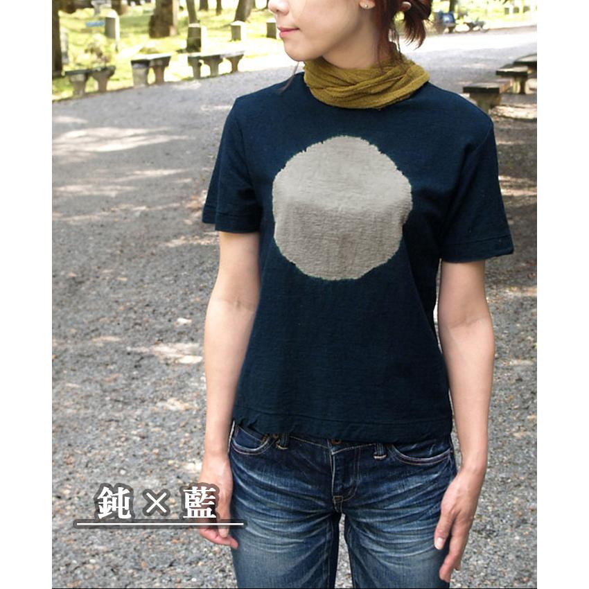 うさと　オーガニックコットン　トップス　半袖　自然素材　手織り　手染め うさと オーガニックコットン トップス 半袖 自然素材 手織り 手染め