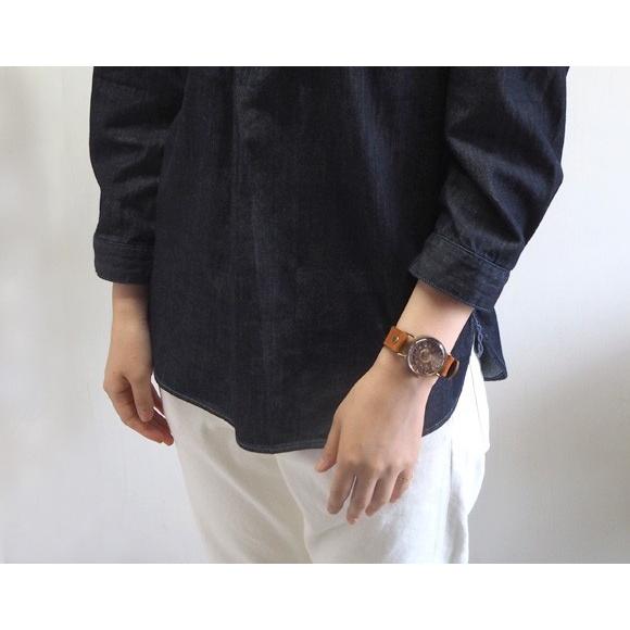 【新品】ipsilon ハンドメイド 腕時計 ブラウン 新品】ipsilon ハンドメイド 腕時計 ブラウン
