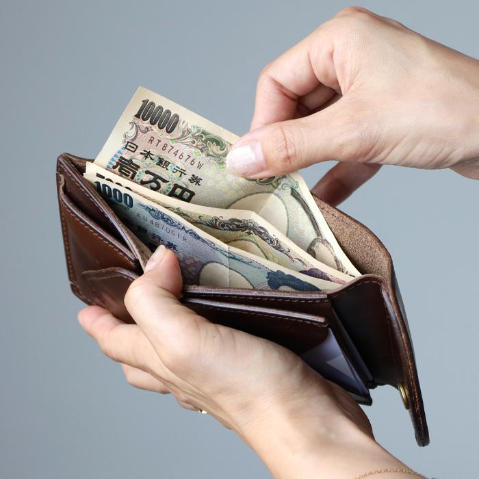 極希少 完売品 日本製 RE.ACT レザーウォレット 折り財布 RE.ACT Re-ACT (リアクト) クロムエクセルレザー 三つ折りミニ