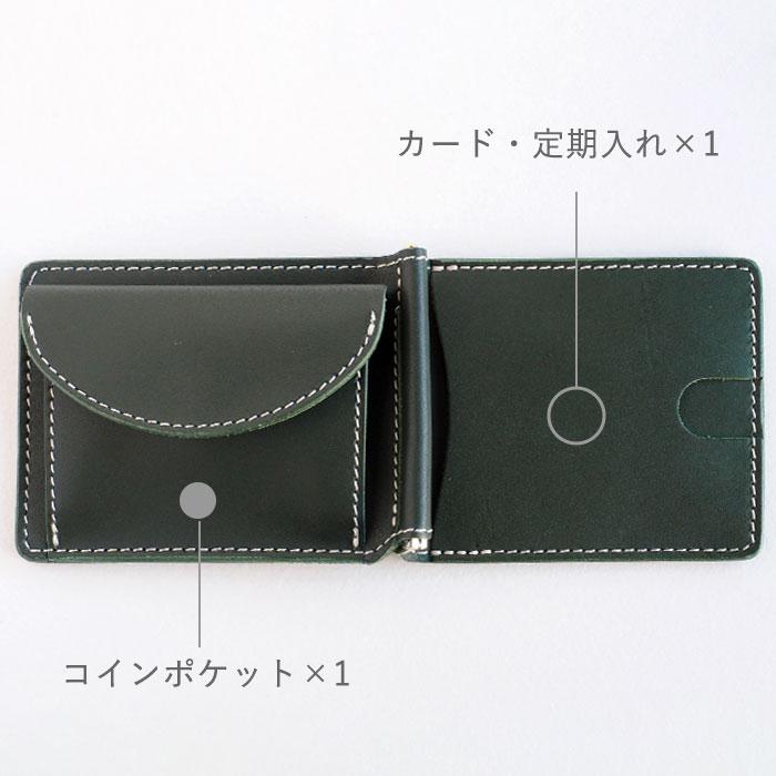 RE.ACT（リアクト） Re-ACT DROID レザー 二つ折り マネークリップ