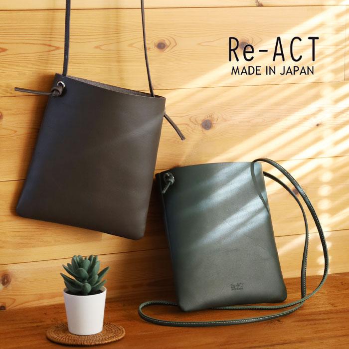 RE.ACT（リアクト） Re-ACT DROID レザー ミニ サコッシュ
