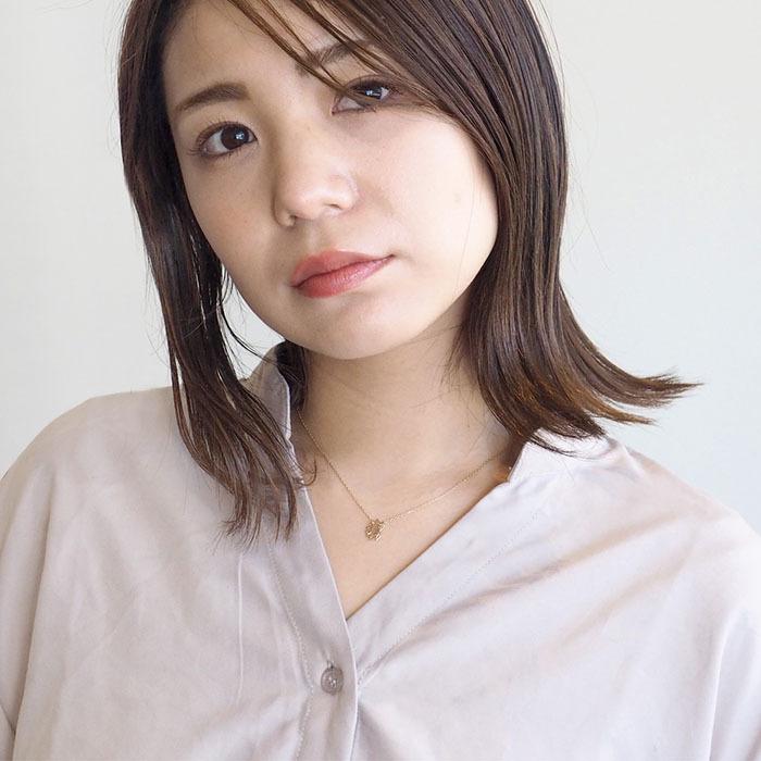 10金イエローゴールド 蓮ネックレス エス 和柄アクセサリー作家・三浦砂織 K10YG 華奢 上品の画像