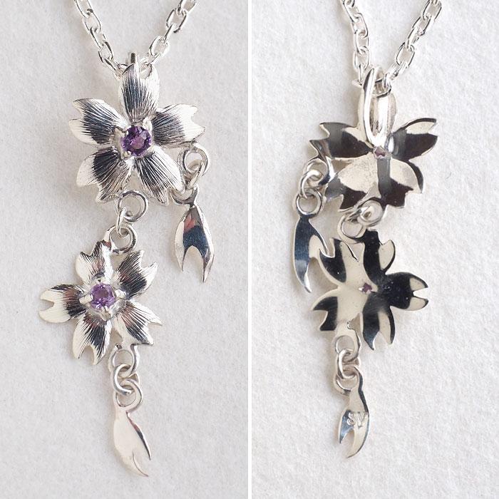 ハンドメイドジュエリー 楽天市場】エス 桜ネックレス 桜一つタイプ シルバー925 [S-TS