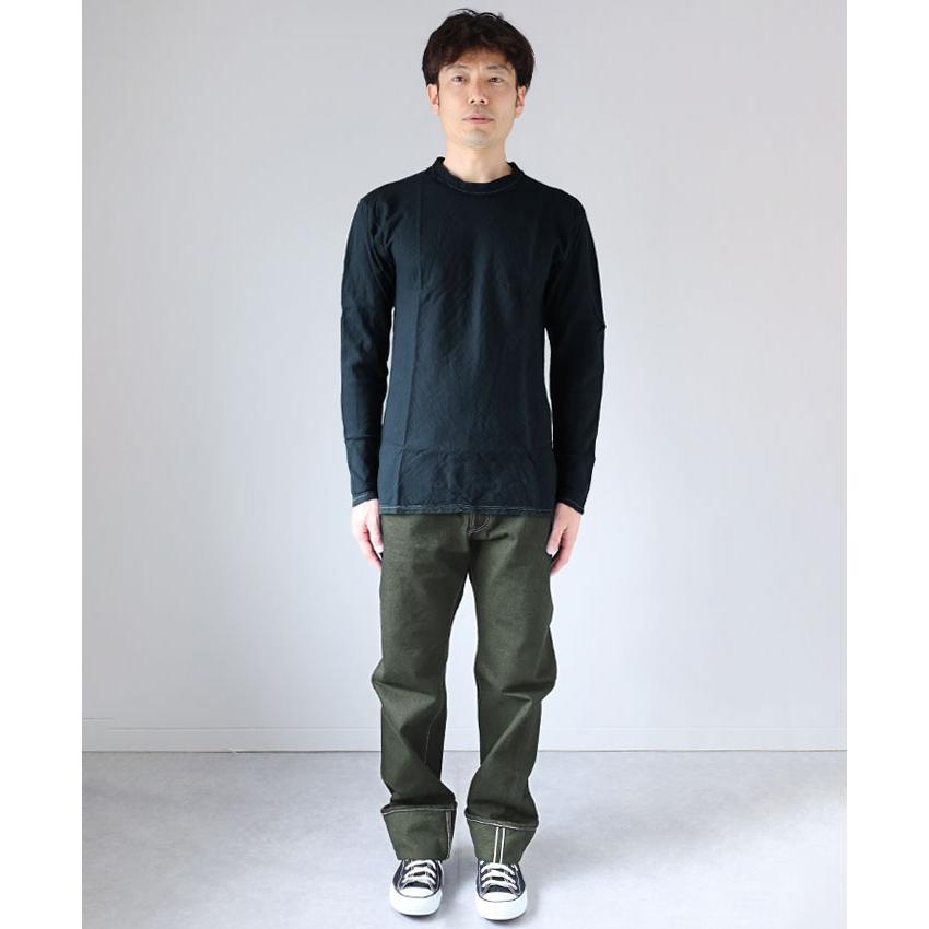 ガーゼ服工房garage（ガラージ） ダブルガーゼ シンプルTシャツ 長袖