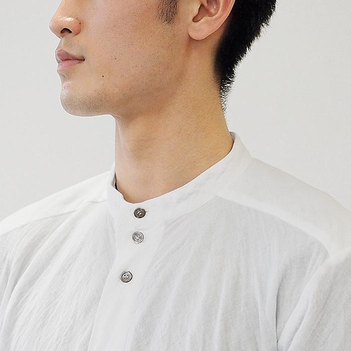 ガーゼ服工房 garage (ガラージ) ダブルガーゼ クルーネックシャツ